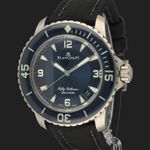 Blancpain Fifty Fathoms 5015-12B40-O52A (2018) - Blue dial 46 mm Titanium case (1/8)