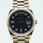 Rolex Day-Date 36 128238 (2020) - Green dial 36 mm Yellow Gold case (3/8)