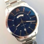 Maurice Lacroix Pontos Day Date PT6358-SS002-430-1 (Unknown (random serial)) - Blue dial 41 mm Steel case (1/8)