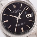 Rolex Datejust 1603 (1975) - Zwart wijzerplaat 36mm Staal (2/7)