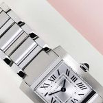 Cartier Tank Française WSTA0065 (2024) - Silver dial 21 mm Steel case (3/8)