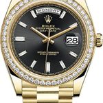 Rolex Day-Date 40 228348RBR (2021) - Black dial 40 mm Yellow Gold case (1/1)
