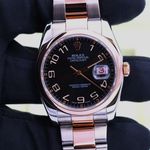 Rolex Datejust 36 116201 (Onbekend (willekeurig serienummer)) - Zwart wijzerplaat 36mm Goud/Staal (4/8)