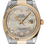 Rolex Datejust 36 126233 (2022) - Parelmoer wijzerplaat 36mm Goud/Staal (1/7)