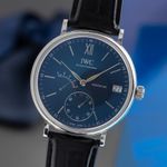 IWC Portofino Hand-Wound IW510106 (Unknown (random serial)) - Blue dial 45 mm Steel case (3/8)