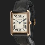 Cartier Tank Solo W5200025 (2016) - Zilver wijzerplaat 35mm Roségoud (1/8)