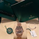 Rolex Datejust 31 278275 (2023) - Brown dial 31 mm Rose Gold case (2/8)