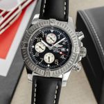 Breitling Super Avenger A13370 (2007) - Zwart wijzerplaat 48mm Staal (3/8)