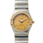 Omega Constellation Quartz 895.1201 (1995) - Champagne dial 25 mm Gold/Steel case (1/8)