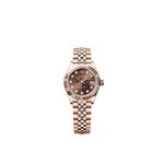 Rolex Lady-Datejust 279175 (2025) - Bruin wijzerplaat 28mm Roségoud (1/1)