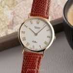 Rolex Cellini 4112 (Unknown (random serial)) - Silver dial 32 mm Yellow Gold case (1/8)