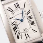 Cartier Tank Américaine 1741 (1990) - Wit wijzerplaat 45mm Witgoud (2/8)