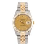 Rolex Datejust 36 16233 (1989) - Champagne dial 36 mm Gold/Steel case (1/5)
