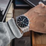 IWC Pilot Chronograph IW377704 (Onbekend (willekeurig serienummer)) - Zwart wijzerplaat 43mm Staal (7/8)