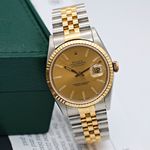 Rolex Datejust 36 16233 (Unknown (random serial)) - Champagne dial 36 mm Gold/Steel case (3/8)