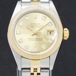 Rolex Lady-Datejust 79173 (2000) - Gold dial 26 mm Gold/Steel case (1/7)