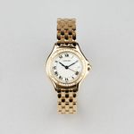 Cartier Unknown 8879 (Onbekend (willekeurig serienummer)) - Blauw wijzerplaat 33mm Geelgoud (1/8)