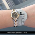 Rolex Oyster Perpetual 67183 (1993) - Grey dial 26 mm Gold/Steel case (2/8)