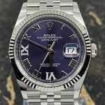 Rolex Datejust 36 126234 (2025) - Purple dial 36 mm Steel case (2/8)