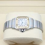 Cartier Santos Galbée 1567 (1999) - White dial 24 mm Gold/Steel case (4/8)