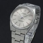 Rolex Oyster Perpetual 1002 (1989) - Zilver wijzerplaat 34mm Staal (6/7)