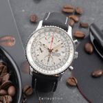 Breitling Navitimer A13324121G1X4 (Onbekend (willekeurig serienummer)) - Zilver wijzerplaat 41mm Staal (3/8)