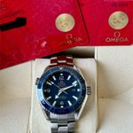 Omega Seamaster Planet Ocean 232.90.38.20.03.001 (Onbekend (willekeurig serienummer)) - Blauw wijzerplaat 38mm Titanium (7/7)