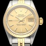 Rolex Lady-Datejust 69173 (1988) - Champagne dial 26 mm Gold/Steel case (1/8)