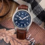 IWC Pilot Mark IW327010 (Unknown (random serial)) - Blue dial 40 mm Steel case (1/8)