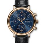 IWC Portofino Chronograph IW391035 (2024) - Blauw wijzerplaat 42mm Roodgoud (1/1)