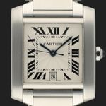 Cartier Tank Française 2302 (2003) - 28mm Staal (2/8)