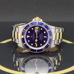 Rolex Submariner Date 16613 (1991) - Paars wijzerplaat 40mm Goud/Staal (4/7)