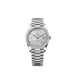 Rolex Day-Date 40 228396TBR (2026) - Silver dial 40 mm Platinum case (1/1)
