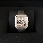 Cartier Santos WHSA0032 (2024) - Transparant wijzerplaat 31mm Staal (2/6)