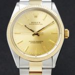 Rolex Oyster Perpetual 1005 (1988) - Goud wijzerplaat 34mm Goud/Staal (1/7)