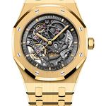 Audemars Piguet Royal Oak Double Balance Wheel Openworked 15407BA.OO.1220BA.01 (2025) - Transparent dial 41 mm Yellow Gold case (1/1)