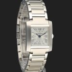 Cartier Tank Française WSTA0065 (2023) - Silver dial 21 mm Steel case (4/8)