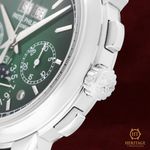 Patek Philippe Perpetual Calendar Chronograph 5270P-014 (2023) - Green dial 41 mm Platinum case (3/8)