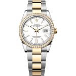 Rolex Datejust 36 126283RBR (2025) - Wit wijzerplaat 36mm Staal (1/1)