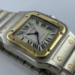 Cartier Santos Galbée 2823 (Unknown (random serial)) - White dial 32 mm Gold/Steel case (3/7)