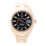 Rolex Sky-Dweller 326938 (2019) - Black dial 42 mm Yellow Gold case (1/3)