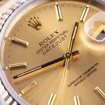 Rolex Datejust 36 16233 (1991) - Champagne dial 36 mm Gold/Steel case (2/7)