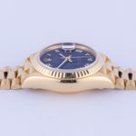 Rolex Lady-Datejust 69178 (1990) - Black dial 26 mm Yellow Gold case (5/8)