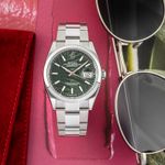 Rolex Datejust 36 126200 (Unknown (random serial)) - Green dial 36 mm Steel case (1/8)