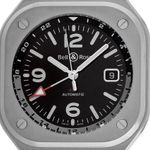 Bell & Ross BR 05 BR05G-BL-ST/SST (2024) - Zwart wijzerplaat 42mm Staal (1/7)