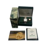 Rolex Oyster Perpetual Date 15223 (1993) - White dial 34 mm Gold/Steel case (5/5)