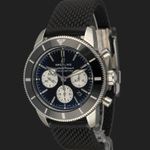 Breitling Superocean Heritage II Chronograph AB0162121B1S1 (2019) - Zwart wijzerplaat 44mm Staal (1/8)