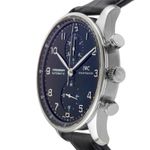 IWC Portuguese Chronograph IW371447 (Onbekend (willekeurig serienummer)) - Zwart wijzerplaat 41mm Staal (6/8)