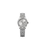 Rolex Lady-Datejust 279384RBR (2025) - Silver dial 28 mm Steel case (1/1)