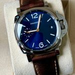 Panerai Luminor Due PAM01123 (2022) - Blauw wijzerplaat 38mm Staal (1/7)